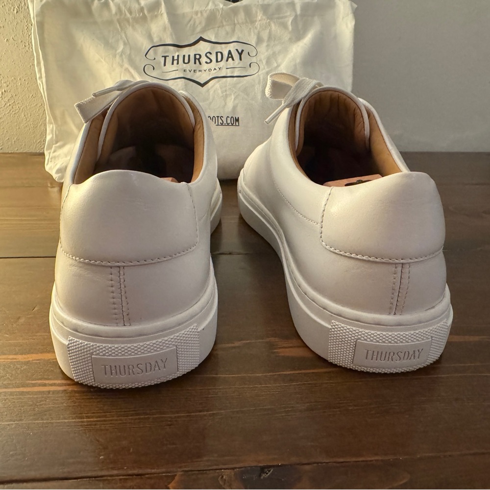Thursday Boot Company - Premier Low Top in White Leather - Picture 3 of 11